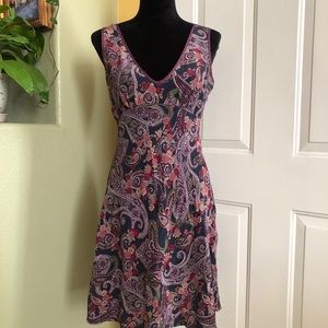Tova Celine Silk Paisley Purple Dress